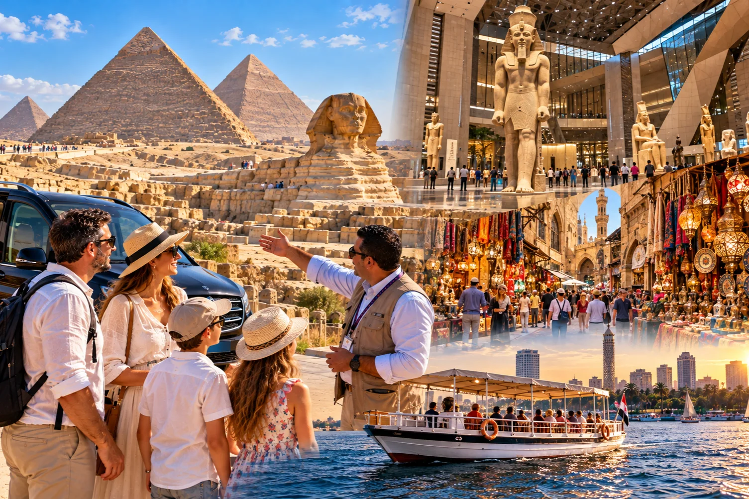 Altägyptische Tempelsäulen in Luxor